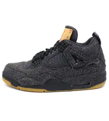 ナイキ NIKE × リーバイス LEVIS 【 AIR JORDAN 4 RETRO NRG BLACK AO2571 001 】 エア ジョーダン 4 デニム スニーカー 51205のサムネイル