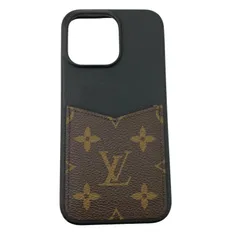 186005 現状品 LOUIS VUITTON ルイ・ヴィトン iPhone15Pro Max ケース M82888  モノグラム バンパー レザー ユニセックス
