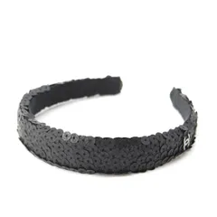 シャネル ココマーク スパンコール カチューシャ ヘアアクセサリー ブラック【中古】のサムネイル