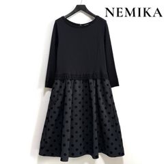 のん 様専用 ❨新品❩ NEMIKA【PUPULA】ドット切替えワンピース - メルカリ