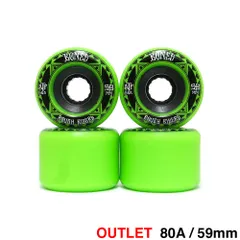 （アウトレット価格 9,020円 → 5,990円）BONES WHEEL ボーンズ ソフトウィール（クルーザー） ATF ROUGH RIDERS RUNNERS（80A）緑 59mm 在庫処分　スケートボード スケボーのサムネイル