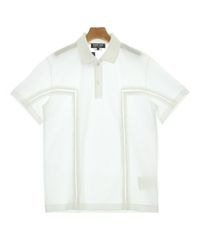 入手困難☆sacaiサカイ☆未着用新品ホワイト異素材半袖ポロシャツ