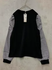 新品 DRESKIP ドレスキップ パワショル袖切り替え プルオーバー sizeM/ブラック ■◇ レディースのサムネイル