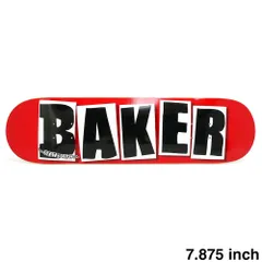 BAKER DECK ベイカー デッキ TEAM BRAND LOGO RED/BLACK 7.875　スケートボード スケボーのサムネイル