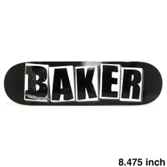 BAKER DECK ベイカー デッキ TEAM BRAND LOGO BLACK/WHITE 8.475　スケートボード スケボーのサムネイル