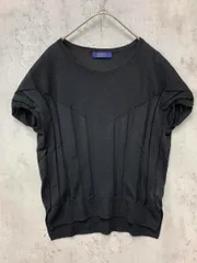 HUMAN WOMAN ヒューマンウーマン 077-9170506 サイドスリット シアー プルオーバー sizeM/黒 ■◆ レディースのサムネイル