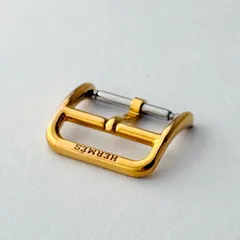【希少】エルメス HERMES 純正尾錠 17mm ゴールド バックル 008のサムネイル