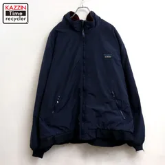 90s USA製 vintage L.L.Bean ウォームアップジャケット 裏地フリース ナイロンジャケット メンズ XL~サイズ相当 ビッグサイズ オーバーサイズのサムネイル
