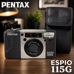 PENTAX ESPIO 115G 필름 카메라 #0624-6 펜탁스 컴팩트 카메라 35mm 카메라 줌 케이스 포함 동작 확인 완료