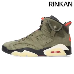 ナイキ ×トラヴィススコット Travis Scott  CN1084-200/Air Jordan 6 Retro Medium Olive エアジョーダン6 レトロ ミディアム オリーブスニーカー メンズ 27cmのサムネイル