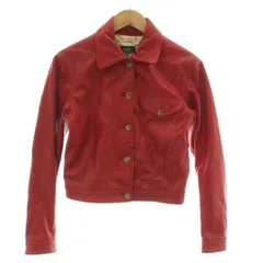 アーペーセー A.P.C. ジャケット 上着 M 赤 レッド ショート丈 長袖 ボタン留め /DUのサムネイル