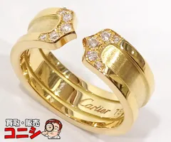 【質コニシ】【Cartier/カルティエ】C2リング 指輪 #52 約12号 K18 ゴールド ダイヤモンド 箱・保証書付き【送料込み】m1691yのサムネイル