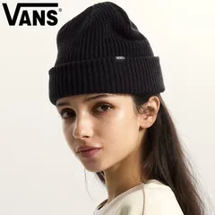 VANS ヴァンズ バンズ Core Basic Cuff Beanie VN000QB4BLK ビーニー ニット帽 ブラック 男女兼用のサムネイル