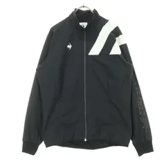 le coq sportif ルコックスポルティフ ワンポイントロゴ 長袖 ジップジャケット M ブラック レディース 古着のサムネイル