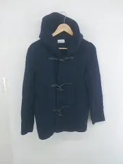 ◇ upperhights アッパーハイツ ウール フーディ 長袖 ニット ダッフルコート サイズ1 ネイビー レディース P  【1308010003585】のサムネイル