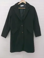 ■ select MOCA セレクトモカ 通勤 OL シンプル 無地 長袖 チェスター コート サイズM ブラック レディース P  【1308040012359】のサムネイル