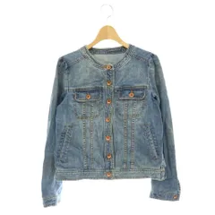 フランシュリッペ franche lippee デニムジャケット ノーカラー M ブルー /HK ■OSのサムネイル