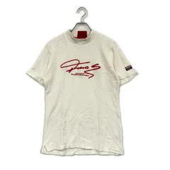 中古 メンズ ティーマック T-MAC 半袖シャツ L オフホワイト 白系 モックネック ジャガード風のサムネイル