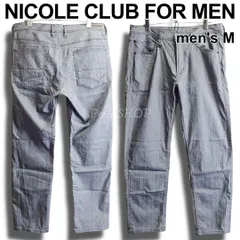 NICOLE CLUB FOR MEN　ニコルクラブフォーメン　ハイパワーストレッチ スリムパンツ　Sz.48　W85cm（W33相当）　レーヨン混　ナイロン混　グレー　メンズのサムネイル