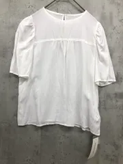 新品 NATURAL BEAUTY BASIC ナチュラルビューティーベーシック 017-8210630 半袖 プラウス プルオーバー sizeS/白 ■■ レディースのサムネイル