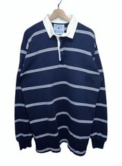 LANDS' END ラガーシャツ 長袖 ボーダー Mサイズ - メルカリ