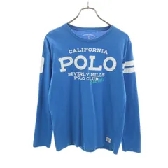 BEVERLY HILLS POLO CLUB ビバリーヒルズポロクラブ 長袖 Tシャツ L ブルー系 ロンT メンズ 古着のサムネイル