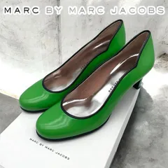 新品未使用　MARC BY MARC JACOBS　マークジェイコブス　パンプス　37 1/2　24.5cm　グリーン　ブラックのサムネイル