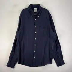 古着 ブルックスブラザーズ Brooks Brothers 長袖シャツ ボタンダウン 胸ポケット MILANO M  ネイビー系 無地 メンズのサムネイル