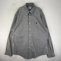 古着 ブルックスブラザーズ Brooks Brothers 長袖シャツ ボタンダウン L  グレー系 チェック メンズのサムネイル