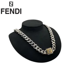 FENDI フェンディ FFモチーフ 7AJ293 メタル×GP ネックレス シルバー×ゴールド メンズ レディース 男女兼用 ネックレス チェーンのサムネイル