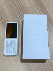 【箱付き 未使用 】Simply シンプリ― 603SI ホワイト ソフトバンク ワイモバイル フィーチャーフォン ガラケー 携帯 Y!mobile SoftBankのサムネイル