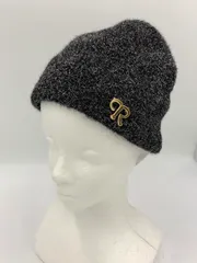 新品 SHIPS シップス perah ゴールドピン付き ラメ ニット帽 黒 ◆■ レディースのサムネイル