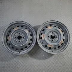 希少！三菱純正スチールホイール 15×5J+35 PCD100/4H アイ HA1W  鉄ホイール リアのみ2本 【1612W】のサムネイル