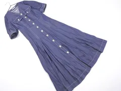 WILLSELECTION ウィルセレクション マキシ シャツ ワンピース sizeM/紺 ■◆ レディースのサムネイル