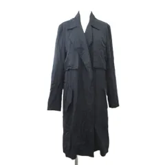 ザラ ベーシック ZARA BASIC トレンチコート M 紺 ネイビー 無地 長袖 /NP ■GY99のサムネイル