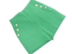 ZARA ザラ 金ボタン キュロット パンツ sizeM/緑 ■■ レディースのサムネイル