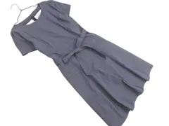 Style com スタイルコム ウエストリボン Aライン ワンピース size9/グレー ■◆ レディースのサムネイル