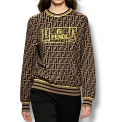 FENDI ズッカ柄 ニット 長袖 セーター 38 - メルカリ