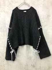 apart by lowrys アパートバイローリーズ AP260185CF ステッチワークニット プルオーバー sizeF/黒 ◆■ レディースのサムネイル