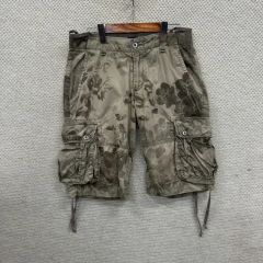 雰囲気抜群DEFECTOカーゴショートパンツショーツペンキ飛びユニ 