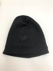 未使用品■le coq sportif ルコックスポルティフ QGCMJC06 ロゴ刺 ニット帽 sizeF/黒 ◆■ レディースのサムネイル
