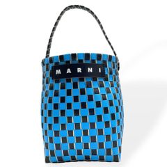 希少 MARNI マルニ フラワーカフェ ワンハンドルバスケット カゴバッグ