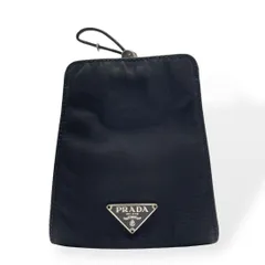 美品 PRADA プラダ ポーチ マルチケース ブラック ナイロン 巾着のサムネイル