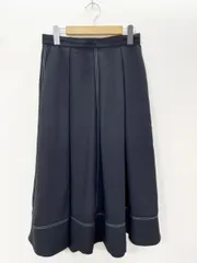 ICB アイシービー ステッチライン フレア スカート size6 （L相当）/黒 ■■レディースのサムネイル