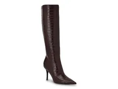 ゲス レディース シューズ ブーツ・レインブーツ Guess Gressa Wide Calf Boot Wine Croc Print ワインのサムネイル