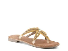 アズーラ レディース シューズ サンダル Azura Starry Sandal Gold Metallic ゴールドのサムネイル