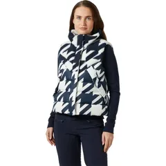 ヘリーハンセン レディース トップス ベスト ダウン Helly Hansen Bliss Down Vest Womens Navy Houndstooth Aop ネイビーのサムネイル