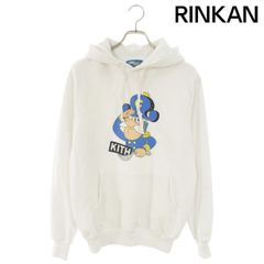 KITH キス スリーブ刺繍ロゴ パーカー L ネイビー 後付フード - メルカリ