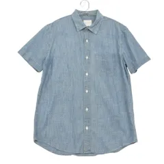 American Eagle アメリカンイーグル 半袖シャツ デニムシャツ ドット刺繍 トップス コットン ブルー M【M】 メンズ 【中古】のサムネイル