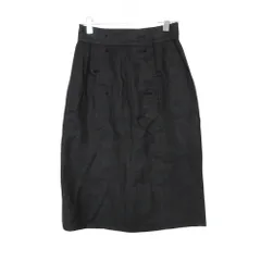 CHANEL シャネル スカート リネン100％ タイト ハーフ ひざ丈 150231E3 A190078 ブラック 36【S】 レディース 【中古】のサムネイル